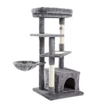 Cat Tree Tower Cat Scraper with Hammock Cat Scratcher with Sisal Scratching Post - £129.24 GBP+