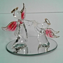 Glass Baron Mother &amp; Child Angels Bird Mirror Base 22kt Gold - £24.99 GBP