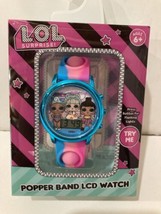 Lol Surprise Flashing LCD Kids Girl Digital Watch with Popper Band New - $14.84