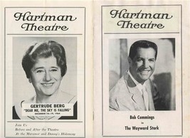 3 Hartman Theatre Programs 1964 Columbus Gertrude Berg Bob Cummings Larr... - $26.73