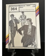 Stretch &amp; Sew Famous Label Shirts Pattern 364 1987 Size 30-46 Uncut FF - €5,08 EUR