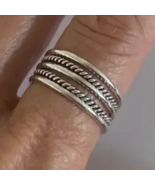 925 Sterling Silver, Solid Silver, Band Ring, Set of 5 Band Ring Stackable - $16.75+