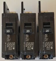 Lot Of 3 ITE BQ1B020 20 A 1 Pole 120-240 V Circuit Breaker NOS - $33.00