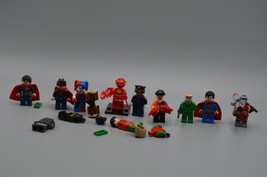 LEGO DC Minifigure Lot Superman Dead Shot Harley Quinn Flash Barbara +parts - £42.47 GBP