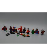 LEGO DC Minifigure Lot Superman Dead Shot Harley Quinn Flash Barbara +parts - £41.83 GBP