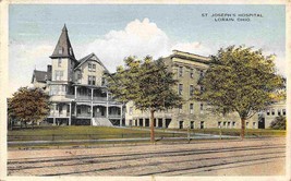 St Joseph&#39;s Hospital Lorain Ohio 1916 postcard - $7.43