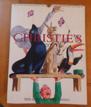 Christie&#39;s UK Auction House 19th-20th Century Vintage Poster Calendar 20... - $14.04 CAD