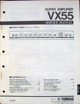 Yamaha VX55 Guitar Amplifier Original Service Manual Schematics Parts Li... - $29.69