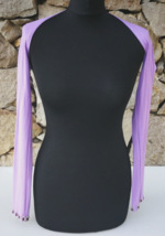 Tribal Dance Shrug Purple Short Shoulder Cover Up Arm Sleeves Sun Protection - £15.99 GBP