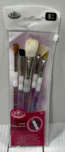 Royal Langnickel Soft Grip 5pc Texture Brush Set for PaintingCeramic Supplies - £15.17 GBP