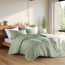 King/Cal-King Comforter Sets Reversible 3 Piece Extra Soft Bedding with Pillow S - £56.33 GBP