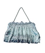 Whiting &amp; Davis Vintage 60&#39;s Silver Mesh Filigree Framed Chain Strap Eve... - $68.47 CAD