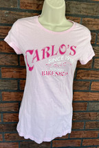 Pink Carlo&#39;s Bake Shop T-Shirt Medium Short Sleeve Hoboken Since 1910 Co... - £3.56 GBP