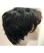 MODU Black With Dark Brown Curls Pixie Short Full Wig - £11.89 GBP
