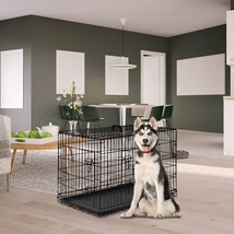 XXL Large Dog Crate Kennel Extra Huge Folding Pet Wire Cage Giant Breed Size - £66.66 GBP