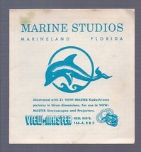 View-Master Marine Studios-Marineland Florida Booklet - $2.50