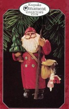 Hallmark Christmas Ornament Santa Making His Way Folk Art Americana QXC4... - £9.19 GBP