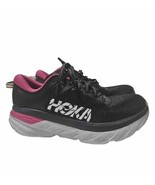 Hoka One One Bondi 7 Size 10 Black Fuscia Grey 1110519 BGFF F272211 - €59,72 EUR