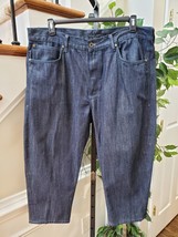 Sean John Men&#39;s Blue Denim 100% Cotton Hamilton Straight Fit Jeans Pant 38x32 - £27.49 GBP