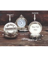 Pocket Watch - Personalized Watch - Gift For Coworkers - Engraved Pocket... - $24.84+