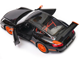 Porsche 911 (997) GT3 RS Black with Orange Accents 1/24-1/27 Diecast Mod... - $42.26