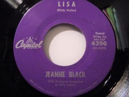 Jeanne Black-Lisa / Journey Of Love-1960-45 rpm-EX - £7.99 GBP