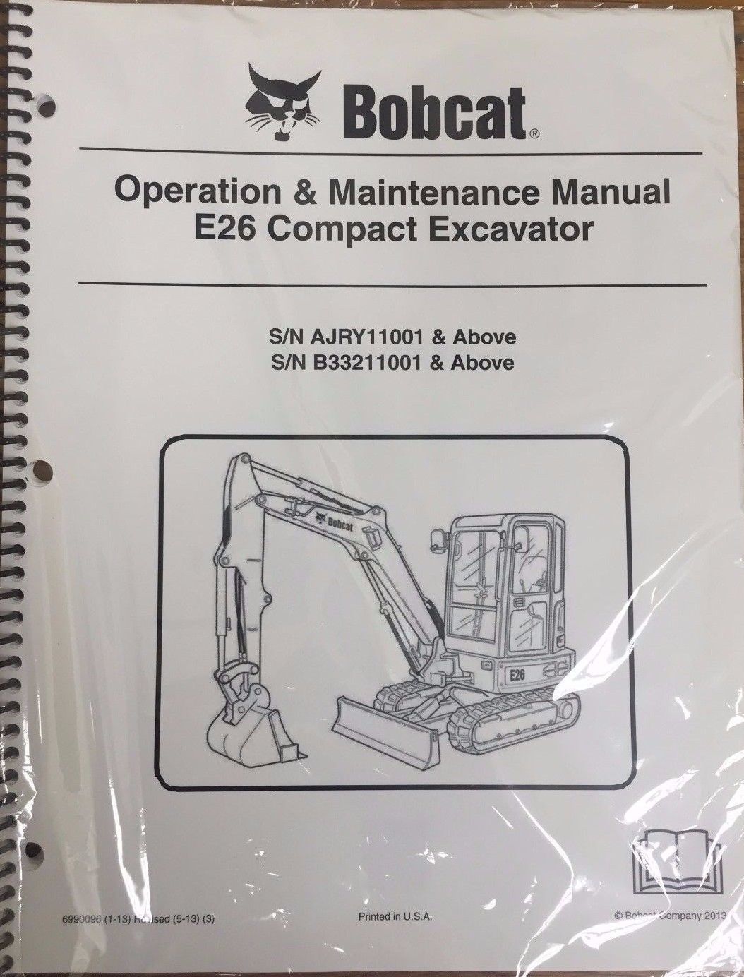 Primary image for Bobcat E26 Compact Excavator Operation & Maintenance Manual Owner's #6990096