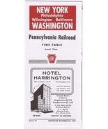 Pennsylvania Railroad New York Washington Time Table October 1967 - $68.10 MXN