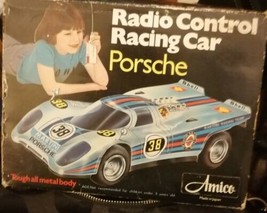 Radio Control Racing CarVintage Porsche 917 Martini  Nikko Amico toy+box... - $53.35