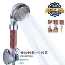 Detachable High Pressure Handheld Shower Head With Water Saving Ionic Fi... - £15.79 GBP