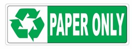 Recycle Paper Only Sticker D3666 - £2.35 GBP+