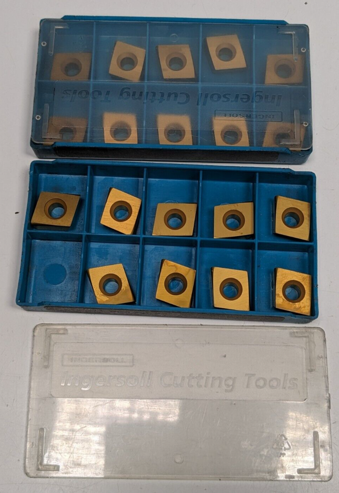 Lot of 19 NEW Ingersoll Carbide Inserts CDE424R22 - Grade 301 A - STK 51756 - $59.39