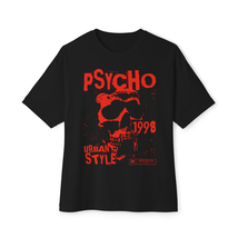 Unisex Oversized T-shirt Psycho Y2K Style - £23.52 GBP