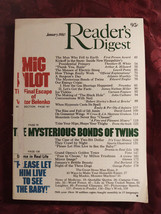 Readers Digest January 1980 Twins Hypnosis Milton Friedman John Culhane Barron   - £6.33 GBP