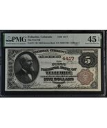1882 $5 Brown Back Ch #4417 Prima NB Di Telluride, CO PMG Ch XF 45 EPQ - €64.407,56 EUR