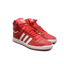 Authenticity Guarantee 
Adidas Top Ten Red/White Hi Top Basketball Sneak... - $77.42