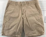 Bonobos Shorts Mens 32 Inseam 9 Tan Above Knee Pockets Zip Fly Cotton Blend - $19.79