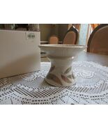 LENOX WHISPERING LEAVES PILLAR CANDLE HOLDER USA NATURES IMPRESSIONS - $414.69 MXN