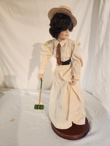 Norman Rockwell CROQUET Porcelain Collector Doll Curtis Publishing Colle... - £7.73 GBP