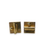 Vintage Gold Tone MCM Geometric Cufflinks Pioneer - £17.56 GBP