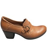 Michel M Clogs Durango Shoes Womens Size 8 Brown Leather Block Heel Slip On - $27.73