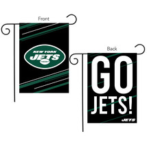 New York Jets Slogan Garden Flag Nfl Licensed 12.5&quot; X 18&quot; - £19.04 GBP