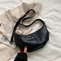Korean Style Half Moon Bags for Women Bag New Soft Leather Shoulder Dumpling Bag - £23.80 GBP