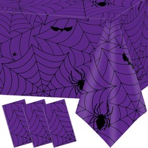 Halloween Tablecloth 3Pcs Spider Web Tablecloth Halloween Party Decorations Supp - £14.08 GBP