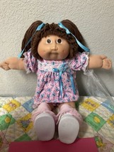 Vintage Cabbage Patch Kid Girl HM#2 Hong Kong P Factory 2nd Edition Brown Hair - £187.84 GBP
