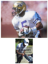 Mario Bailey signed Washington Huskies football 8x10 photo COA proof aut... - £47.30 GBP