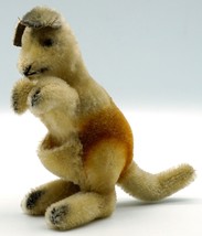 Vintage German Steiff Mohair Kangoo the Kangaroo 6&quot; Plush Toy - £22.32 GBP