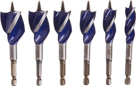 Wood Drill Bit Set, 4-Inch, 6-Piece, By Irwin Speedbor (1877239) - $32.94