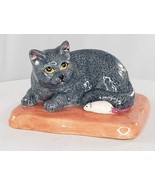 Royal Doulton British Shorthair Cat Figurine Animals HTF EUC - £109.50 GBP