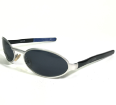 Oliver by Valentino Sunglasses OL 12/S 6NS Silver Round Frames with Blue Lenses - £52.47 GBP
